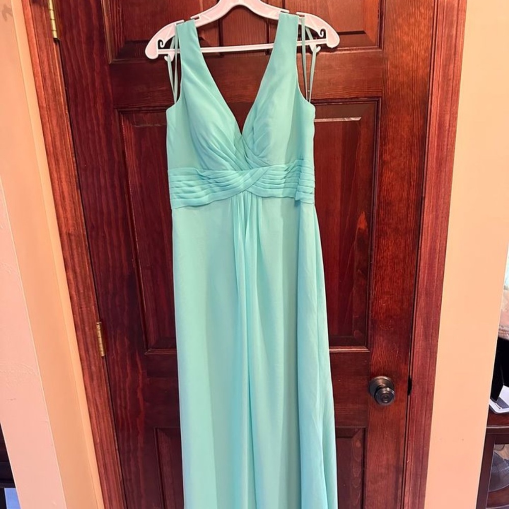 SALE Alexia Designs Tiffany Blue Formal Bridesmaid Dress Sz 12 (Fits like 8/10)